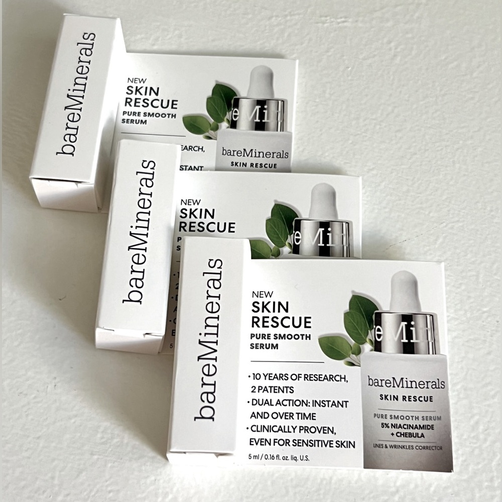 BareMinerals SKIN RESCUE Pure Moisture Serum x3